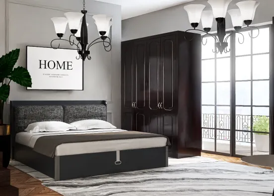 # -Dormitorio en parís último modelo Renderização de Design