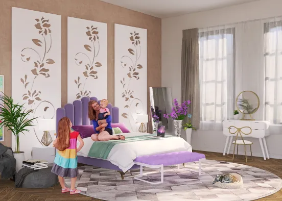 purple bedroom 💜 Design Rendering