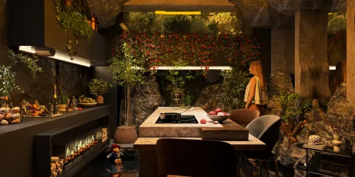 A Cave Kitchen 