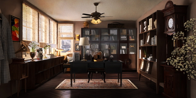 Detective vibe home office