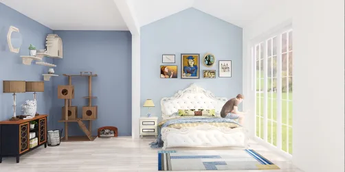 A Bedroom of A Cat Lover (I Think)