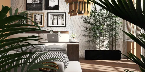 One piece bedroom