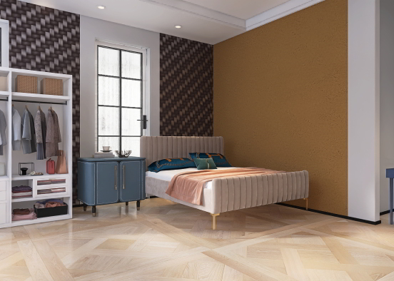 Modern Bedroom  Design Rendering
