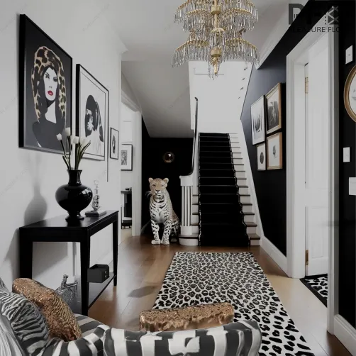 Noir Elegance Hallway