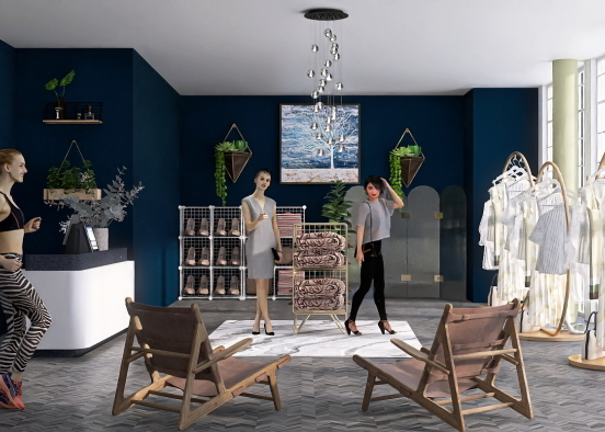 clothes store Design Rendering