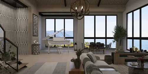Living Room With A View 🤎🤍🌿