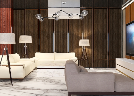 luxury living room design  Design Rendering