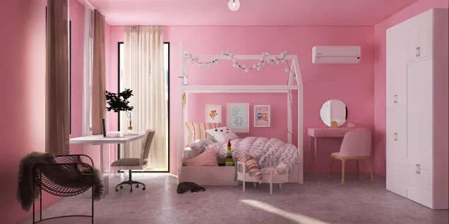 A Bedroom For A Girl Kid 👧🏼