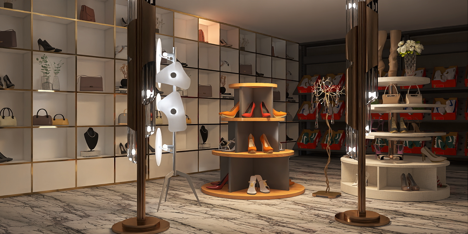 Jordan store shoes showroom