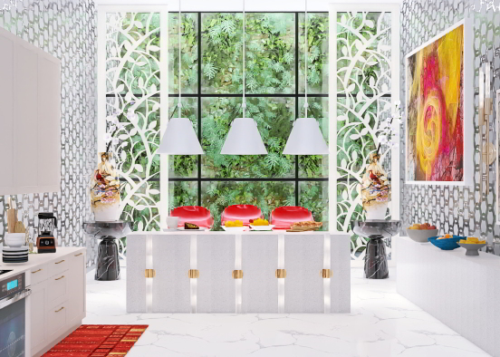 Kitchen sun room  Design Rendering