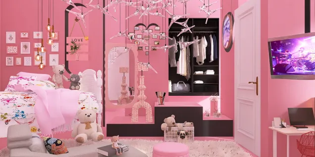 quarto rosa 🩷🌹🩷