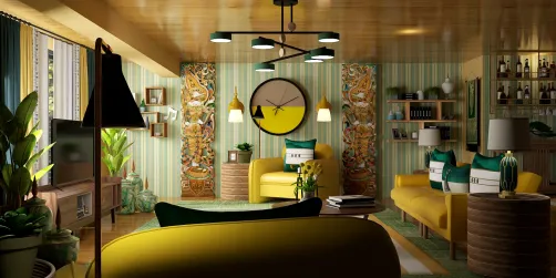 Living room 💚💛