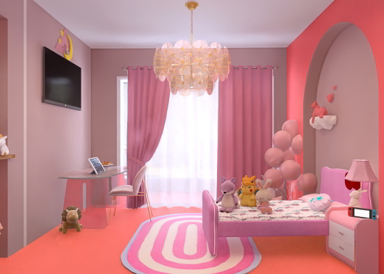 Bro's OC: Hatchi's room. Design Rendering