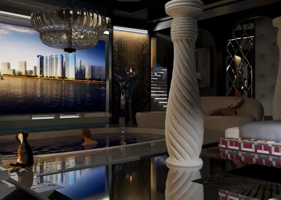 # HOME BEDROOM Cinema  Renderização de Design