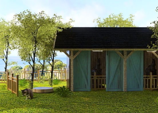 The horse stables Design Rendering