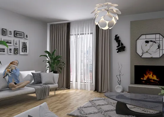 Room-Angled View Design Rendering