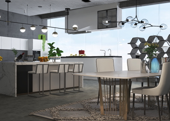 kitchen with a view Design Rendering