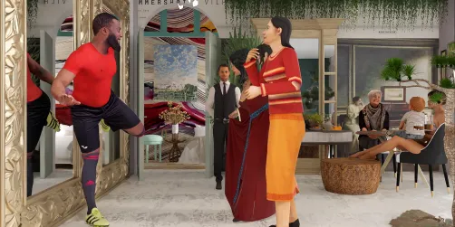 Shared Living Room/ Dance Activity 