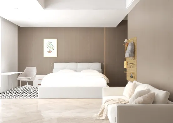 Clasic bedroom Design Rendering