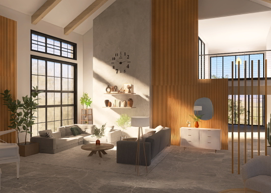 living room design🌿🫠 Design Rendering