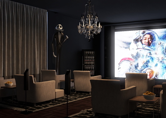 Let's all go to the movies... At home.  Design Rendering