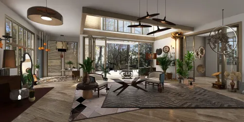 summer wood meeting/hangout room