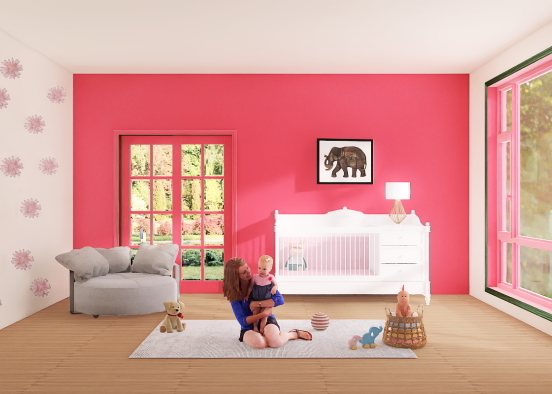 Toddler Girl Bedroom! Design Rendering