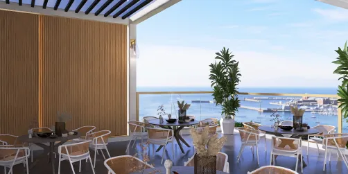 Restaurant Patio Design by the Dock 