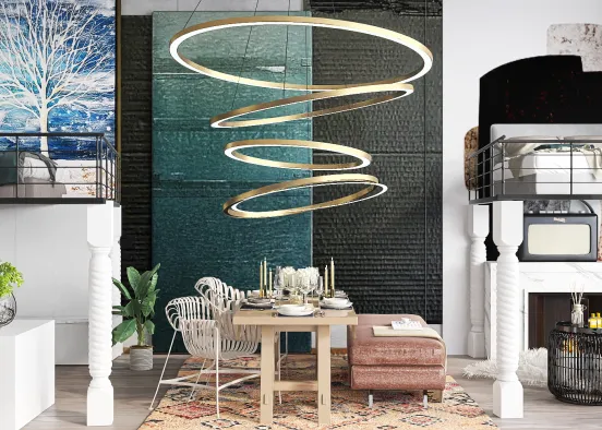 # Holiday Loft in Dubai  Renderização de Design