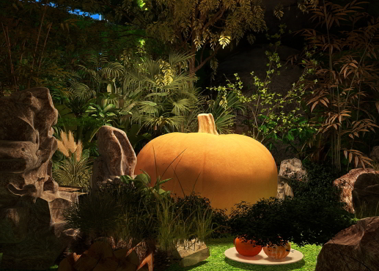 giant pumpkin meets sweet orange  Design Rendering