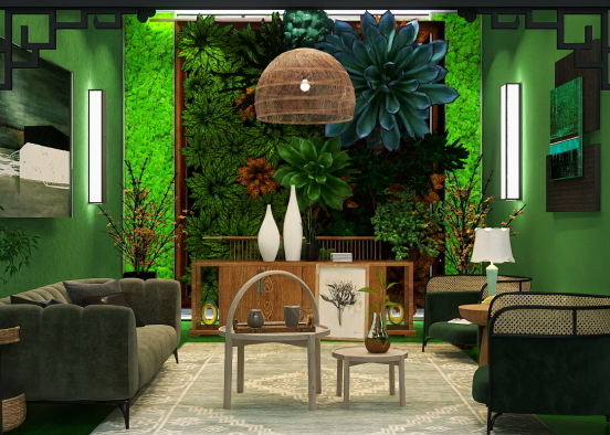 Green decor  Design Rendering
