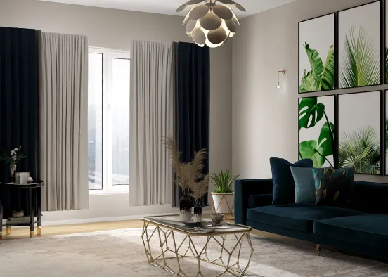 # A little Rural Blue Renderização de Design