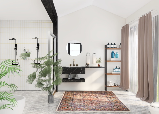 Bathroom in a modern style Design Rendering