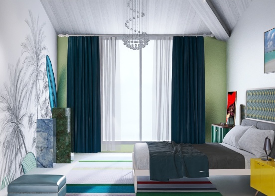 Colors Bedroom Design Rendering