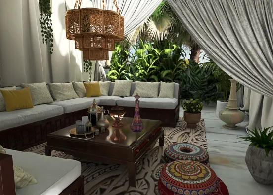 # Serene Gathering Place Визуализация дизайна