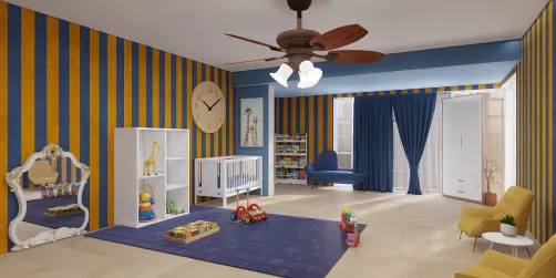 Boy toddlers room 