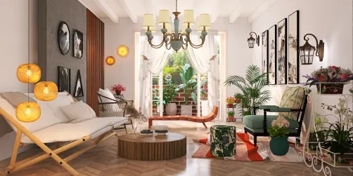 French window living room 💡🪟