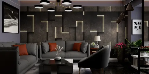 dark living room ❃