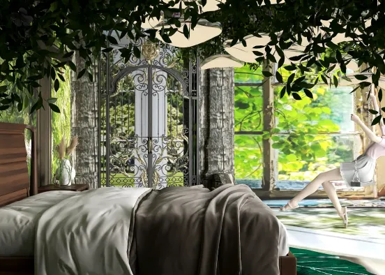 # Garden bedroom Renderização de Design