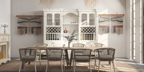 boho dining room 