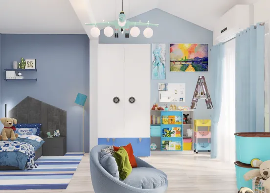 boy's room (blue) Design Rendering