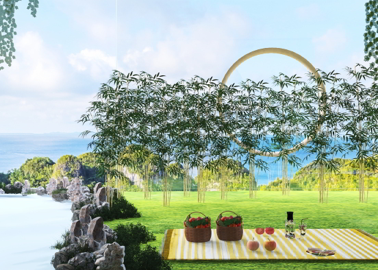 Picnic in the Bamboo Forest Design Rendering