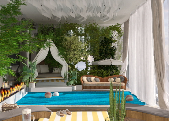 The pool room!  Design Rendering