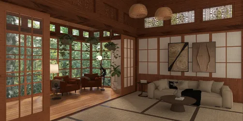 Classy Japanese style livingroom 