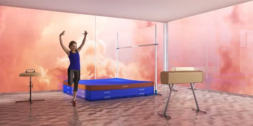 ginásio de ginástica olímpica