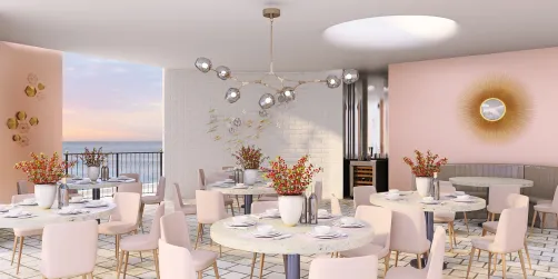 Pink palm beach resturant