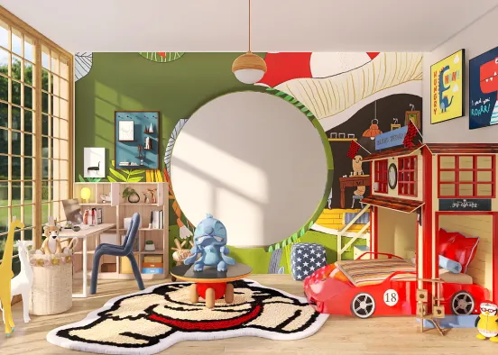 Child's Playroom  Design Rendering