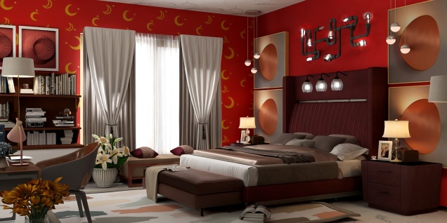 The red bedroom 