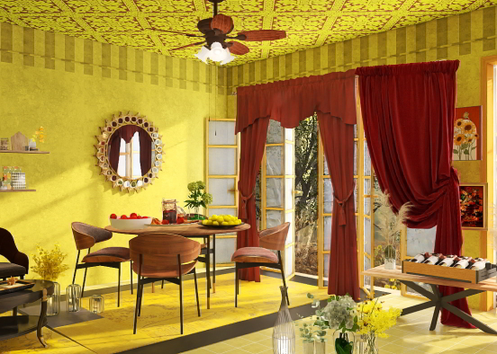Tuscany Dining Room  Design Rendering