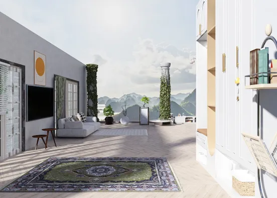 # 空曠的孤獨: IMAGINARY simulation spring garden  Renderização de Design